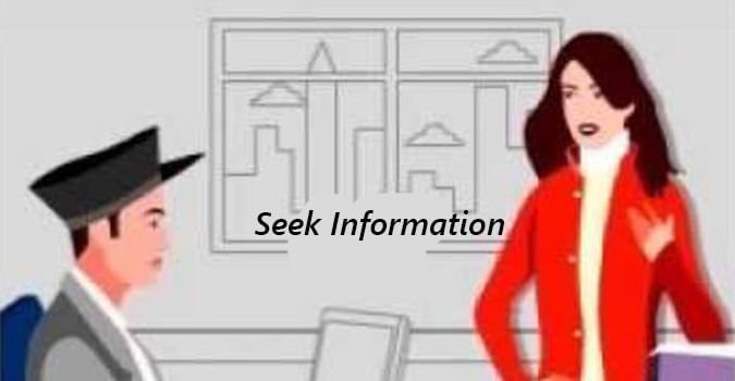 seek information english class