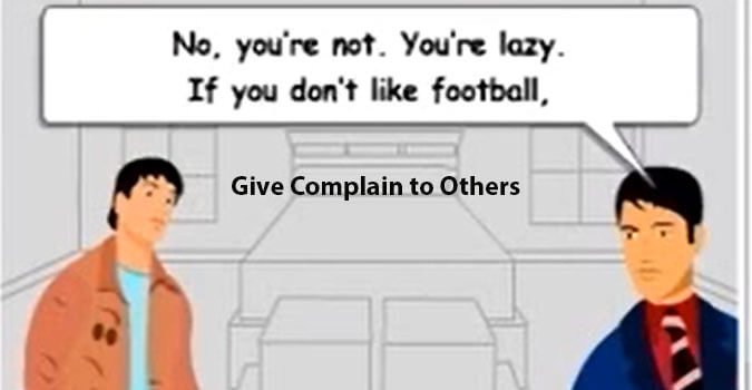 complain to others