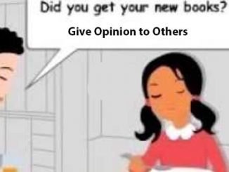 Give opinion to others