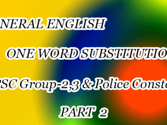 One Word Substitution, General Englsh, part2