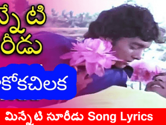 Minneti-Suridu-Song-Lyrics-Telugu-English-Seethakoka-Chiluka